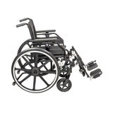 Fauteuil roulant Viper Plus GT avec accoudoirs universels