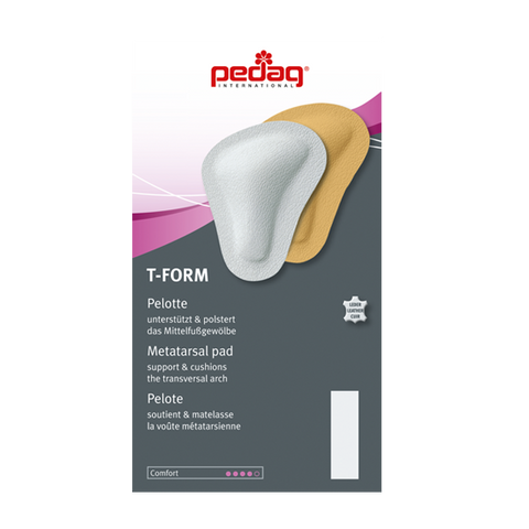 Pelote métatarsienne en T pour pied plat Pedag