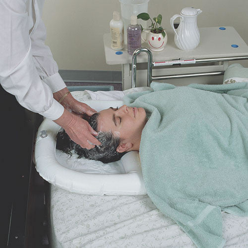 Bassine gonflable pour shampooing