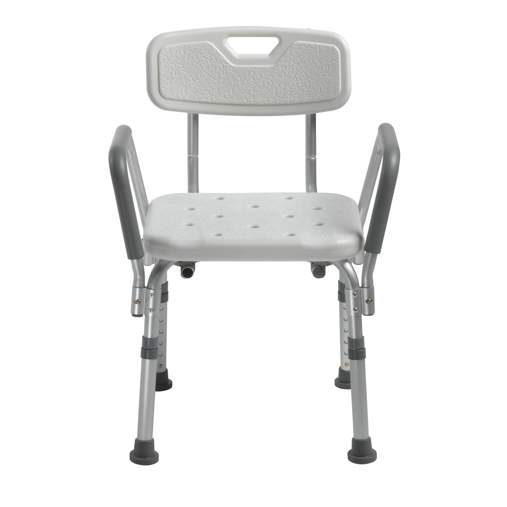 Chaise de Bain Douche avec Appuie Bras et Dossier Hauteur Ajustable