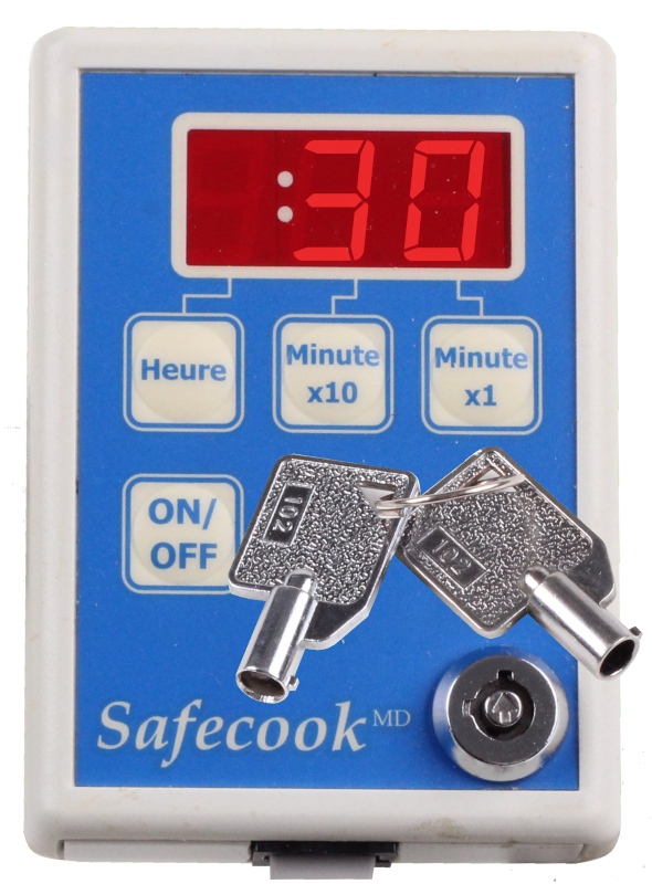 Système d'arrêt de cuisinière SafeCook avec minuterie bypass électronique