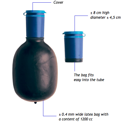 Urinal pour homme portable et compact UriBag