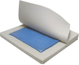 Coussin de fauteuil roulant Gel ''E'' 2'' en gel/mousse à usage général
