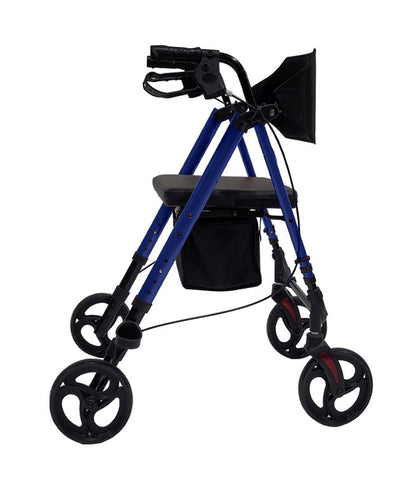 AMBULATEUR MOBB PLIANT EN ALUMINIUM ROUES 8'' HAUTEUR AJUSTABLE 18''-24''