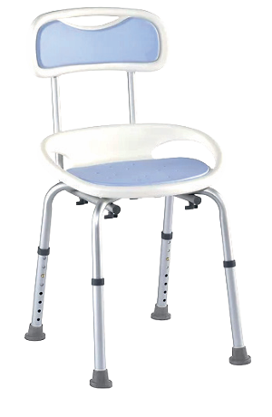 Banc de bain avec dossier légèrement rembourré