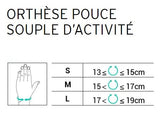 Orthèse souple de jour EPITACT pour le pouce - Pouce douloureux, rhizarthrose