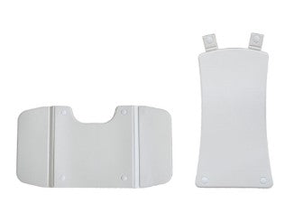 Couverture coussinée blanche pour siège et dossier de Bellavita (chaise de bain élévatrice)