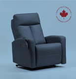 Fauteuil médical auto souleveur Elran 2 moteurs tissu beige grade 28 avec appui-tête motorisé et option lombaire