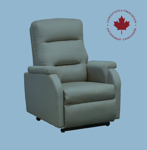 Fauteuil médical auto souleveur Elran 1 moteur tissu couleur sable grade 28