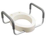 Rehausseur de toilette avec appui-bras 4'' Drive pour toilette allongée