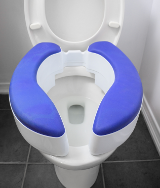 Siège de toilette surélevé 4 pouces universel sans outil