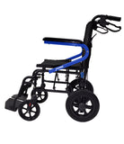 Fauteuil de transport 19''avec roues 12 pouces et côté coloré