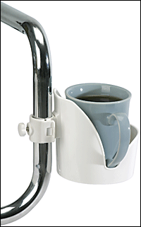 Porte-tasse avec collier de serrage