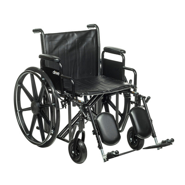 Fauteuil roulant Bariatrique Sentra EC – 20''/ 22'' / 24''à usage intensive