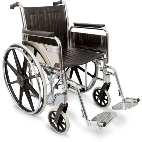 Fauteuil roulant en acier Siège de 45,7 cm (18 po) de large