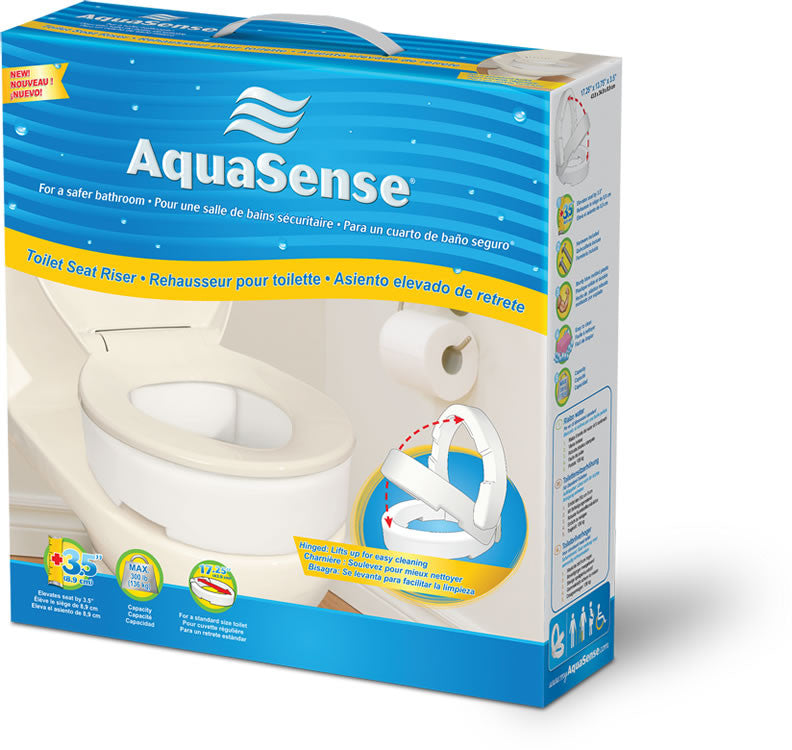 Rehausseur de toilette avec charnière, AquaSense®