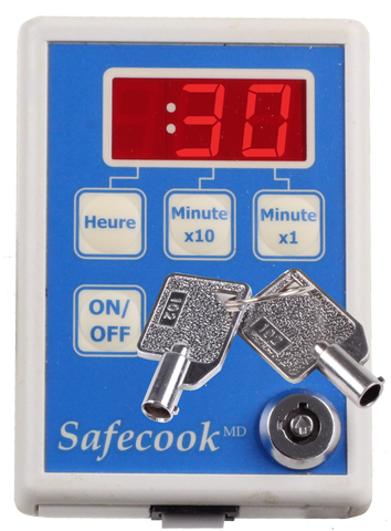 Système d'arrêt de cuisinière SafeCook avec minuterie bypass électronique