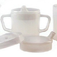 Tasse à 2 anses et 2 couvercles