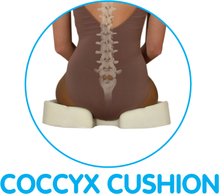Coussin orthopédique Contour Kabooti pour coccyx grand bleu Apotheca