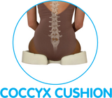 Coussin orthopédique Contour Kabooti pour coccyx grand bleu