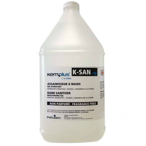 Désinfectant en gel K-SAN pour les mains format 4L