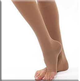 Bauerfeind VenoTrain micro - Bas de compression pour femmes au genou pointes ouvertes - 30-40 mmHG