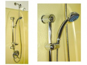 Ensemble de douche téléphone sur barre murale