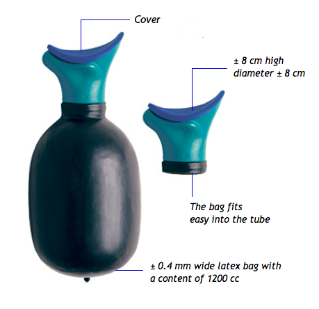 Urinal pour femme portable et compact UriBag